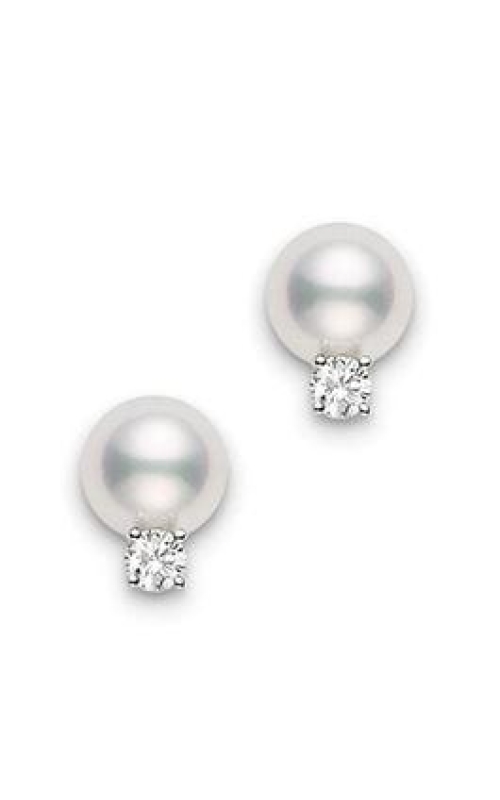 Mikimoto Pearl and Diamond Studs